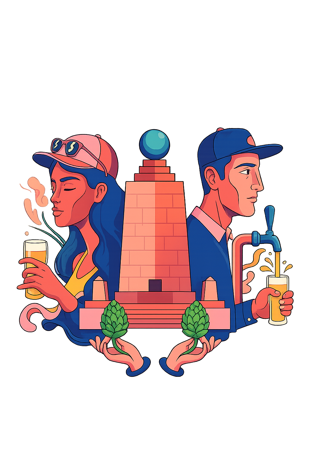 Ilustración oficial de la Copa Cervecera Mitad del Mundo